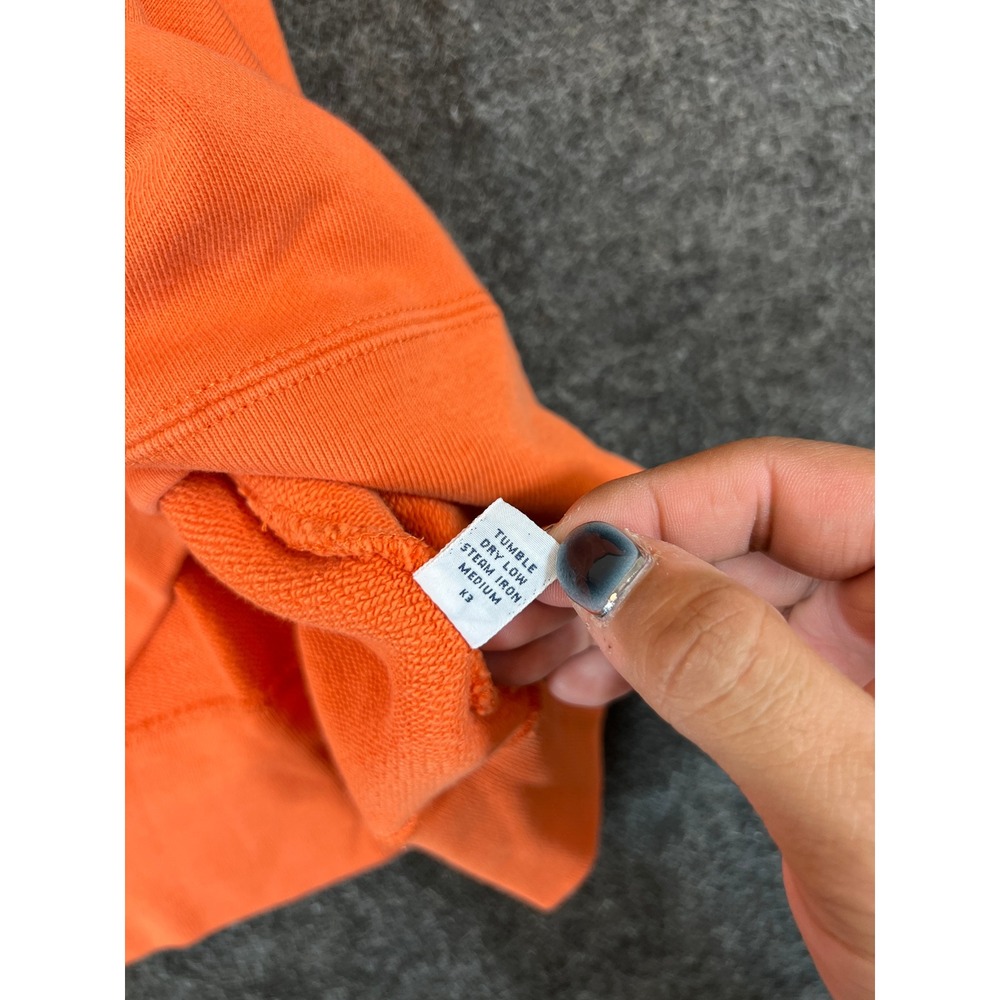 Vintage 90s Polo Sport Ralph Lauren Shore Guard Raglan Sweatshirt Men XXL Orange - Picture 10 of 11